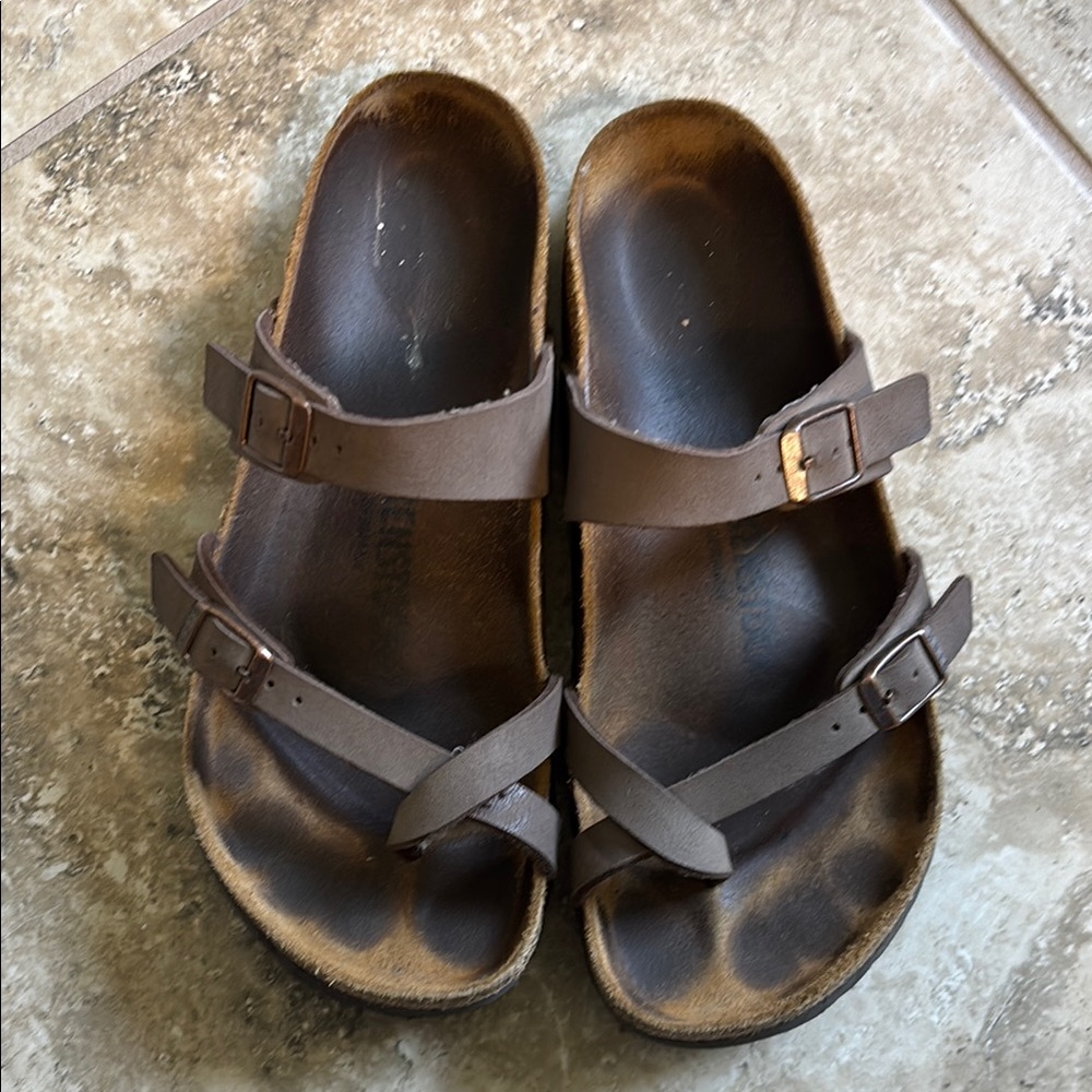 Birkenstocks Brown Double-Strap Sandals Women’s 8